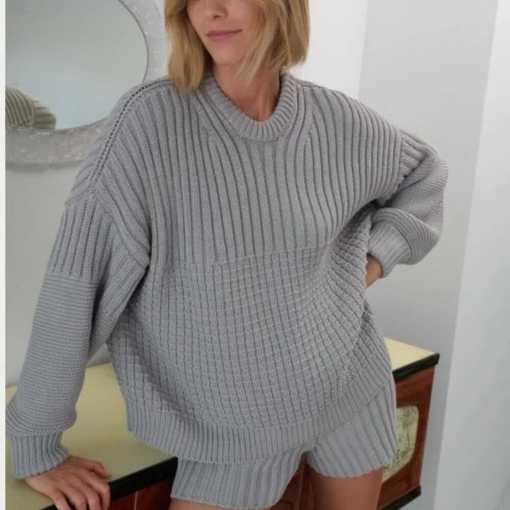 The Knotty Ones Delcia Sweater Cloud Grey size S - Picture 2 of 10